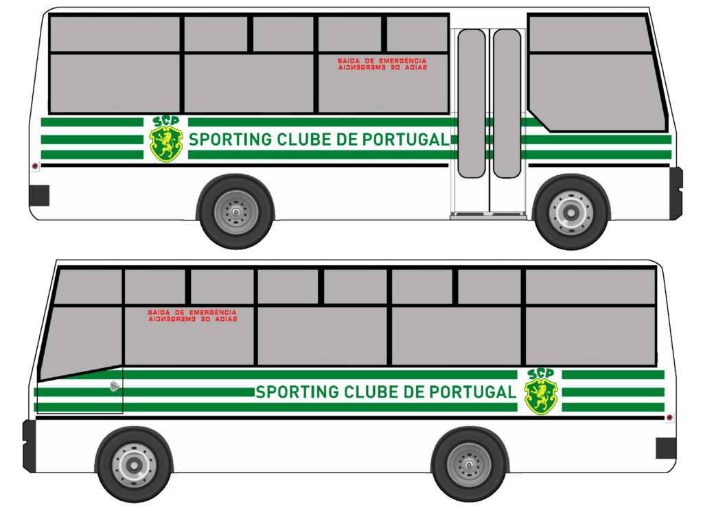 Autocarro Sporting Clube Portugal - 1976 - Toyota Salvador Caetano - Equipa Principal Futebol