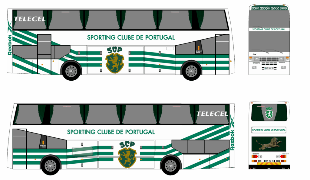 Autocarro Sporting Clube Portugal - 1998-2002 - Volvo B10M MKIII - Equipa Principal Futebol