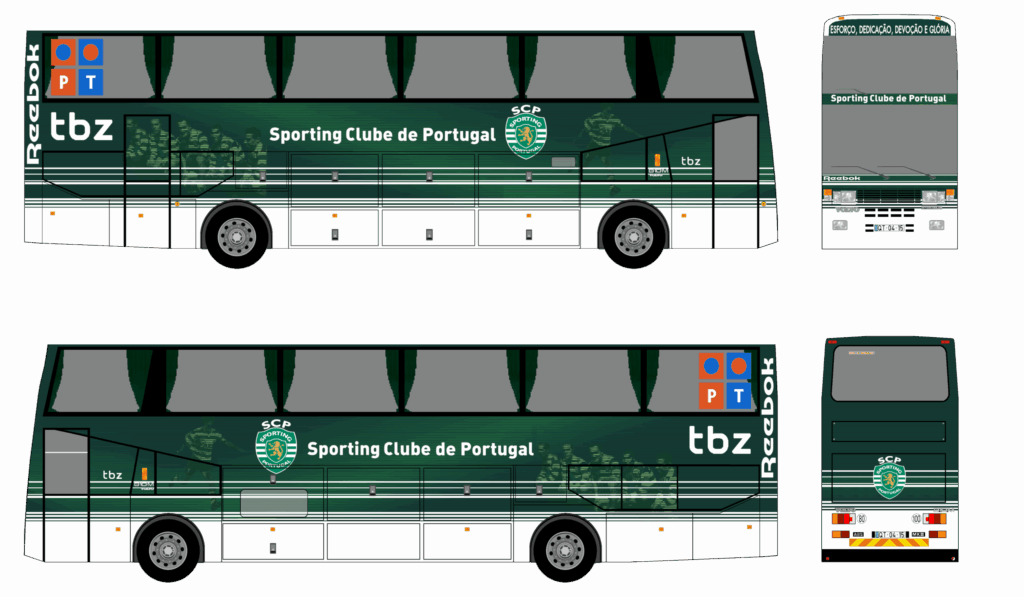 Autocarro Sporting Clube Portugal - 2002-2005 - Volvo B10M MKIII - Equipa Principal Futebol