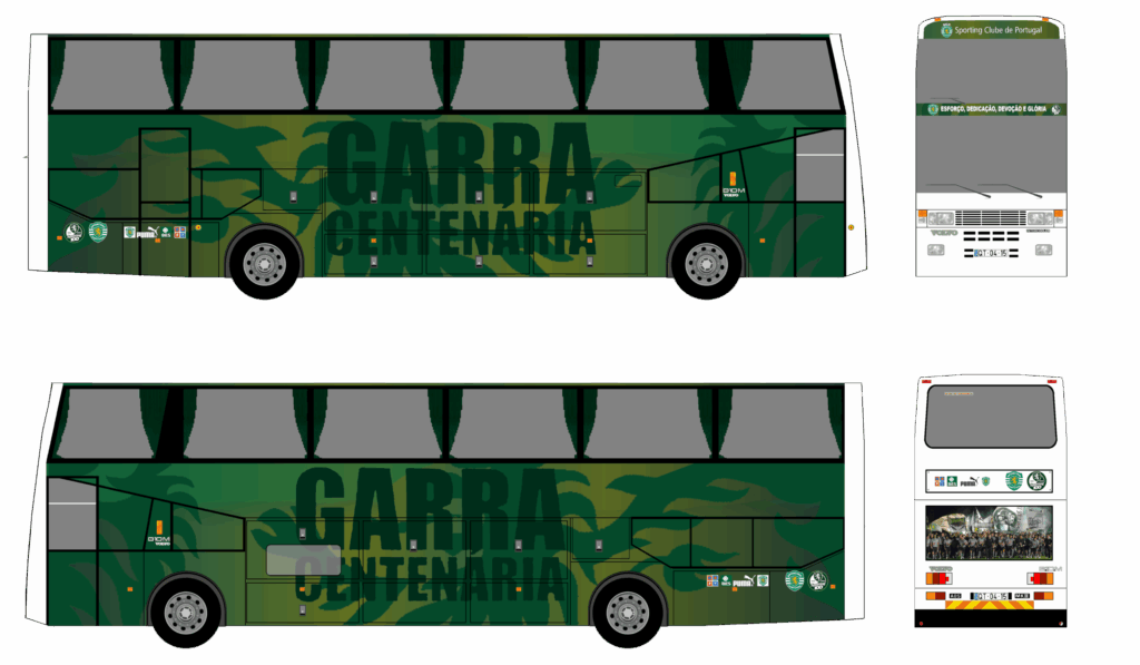Autocarro Sporting Clube Portugal - 2006 - Volvo B10M MKIII - Equipa Principal Futebol