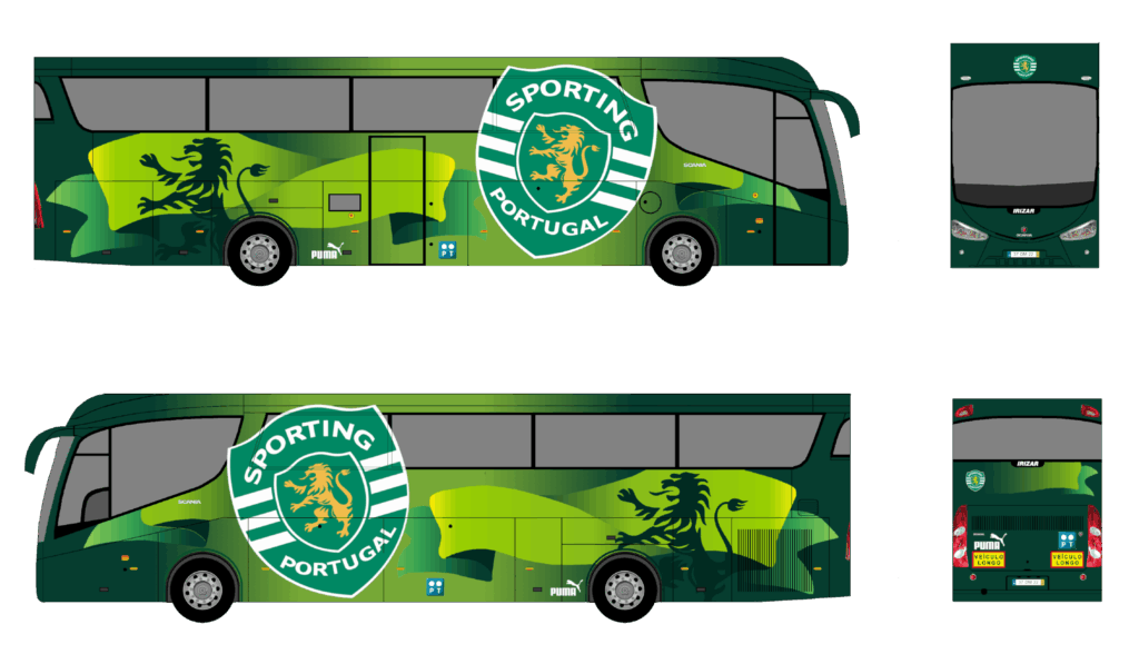 Autocarro Sporting Clube Portugal - 2010-2014 - Scania K420EB Irizar PB - Equipa Principal Futebol