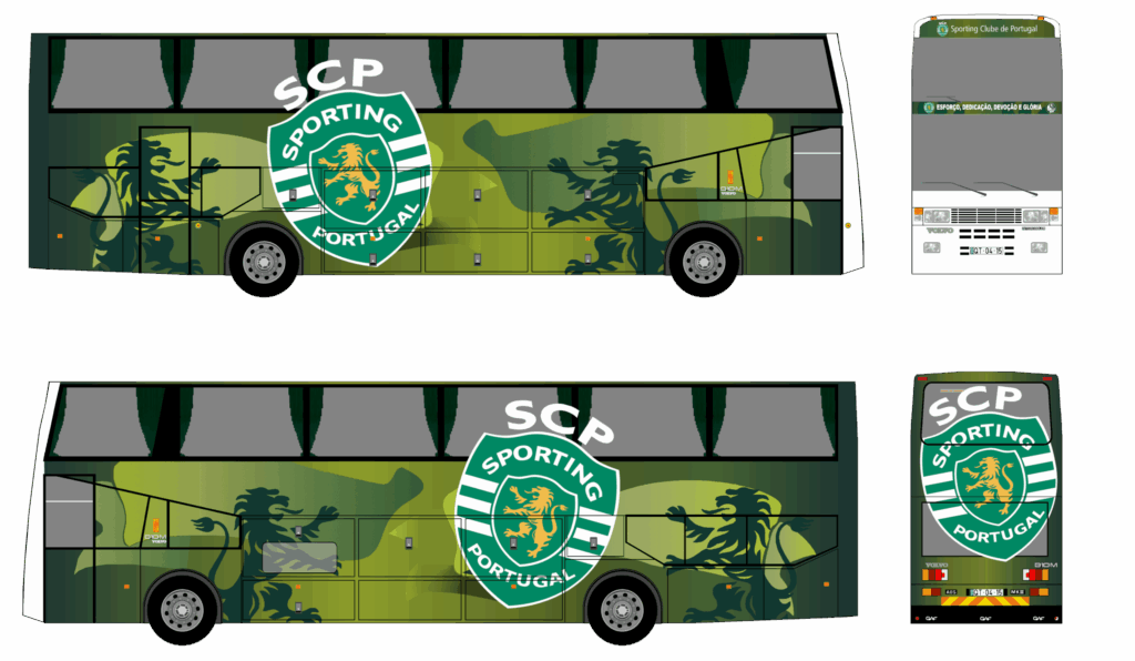 Autocarro Sporting Clube Portugal - 2013-2025 - Volvo B10M MKIII - Equipa Principal Futebol