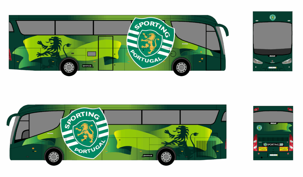 Autocarro Sporting Clube Portugal - 2014-2023 - Scania K420EB Irizar PB - Equipa Modalidades