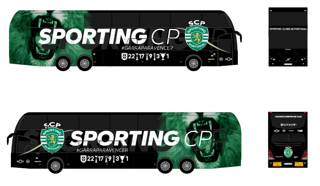 Autocarro Sporting Clube Portugal - 2020-2021 - Volvo Atomic 9 - Equipa Principal Futebol
