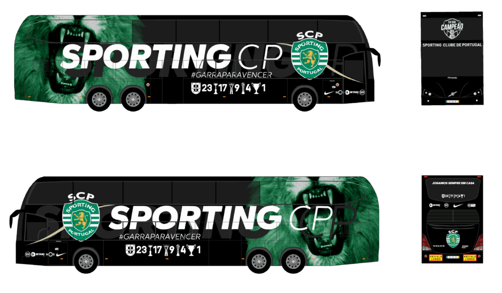 Autocarro Sporting Clube Portugal - 2021-2022 - Volvo Atomic 9 - Equipa Principal Futebol