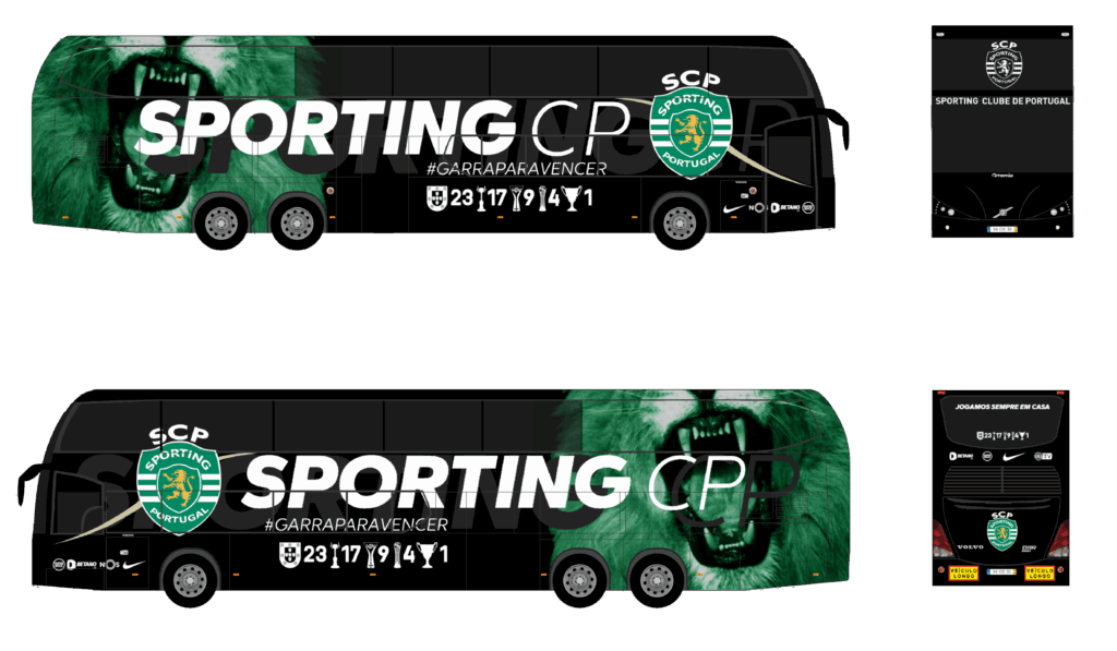 Autocarro Sporting Clube Portugal - 2022-2024 - Volvo Atomic 9 - Equipa Principal Futebol