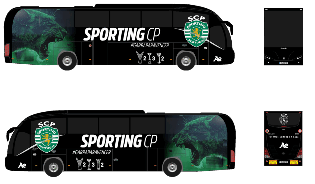 Autocarro Sporting Clube Portugal - 2023-2025 - Volvo Atomic 6 - Futebol Feminino