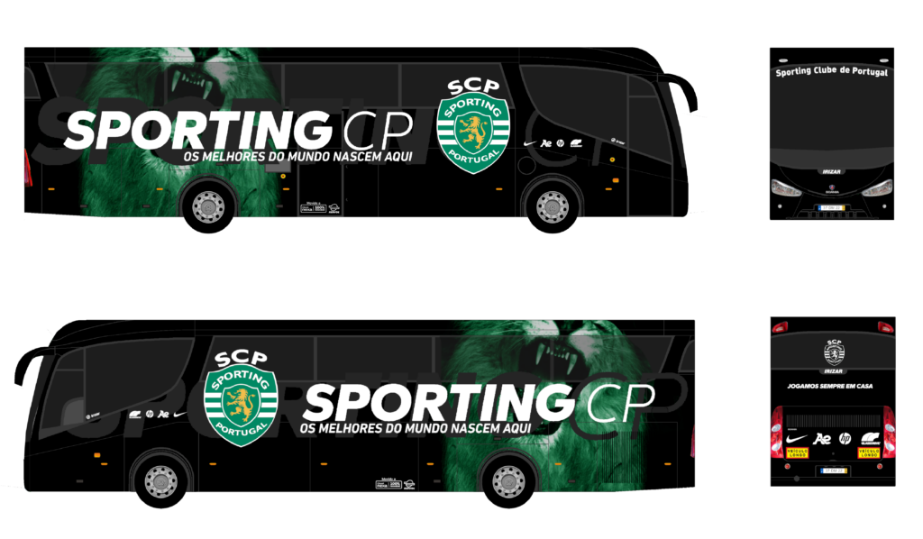 Autocarro Sporting Clube Portugal - 2025-2026 - Scania K420EB Irizar PB - Equipa modalidades