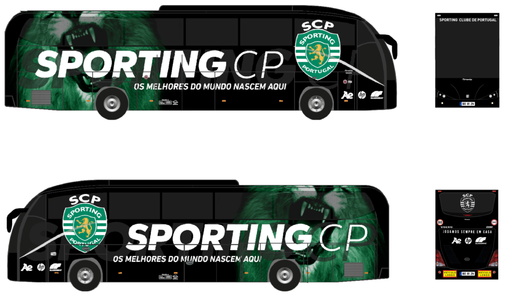 Autocarro Sporting Clube Portugal - 2025-2026 - Volvo Atomic 6 - Modalidades